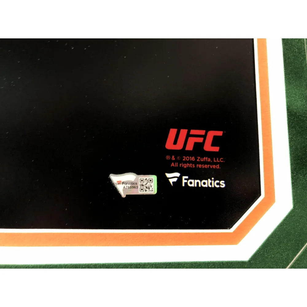 Authentic Conor McGregor Signed UFC 205 Championship Belt Framed Photo 20x24 with COA - vs Eddie Alvarez Autograph Memorabilia - Perfect for MMA Fans, Man Cave Decor & Sports Collectibles