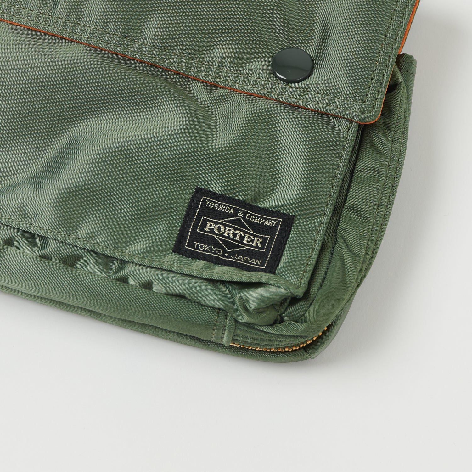 Porter Yoshida & Co. Tanker Shoulder Bag in Sage Green - Stylish & Durable Crossbody Bag for Men & Women | Perfect for Travel, Work & Everyday Use