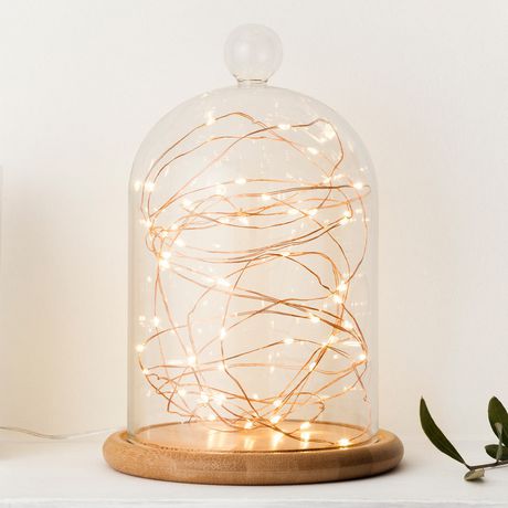 SHARPER IMAGE Solar Powered LED Outdoor Copper String Lights - Weatherproof Fairy Lights for Garden, Patio, Wedding & Backyard Decor (SISL189)