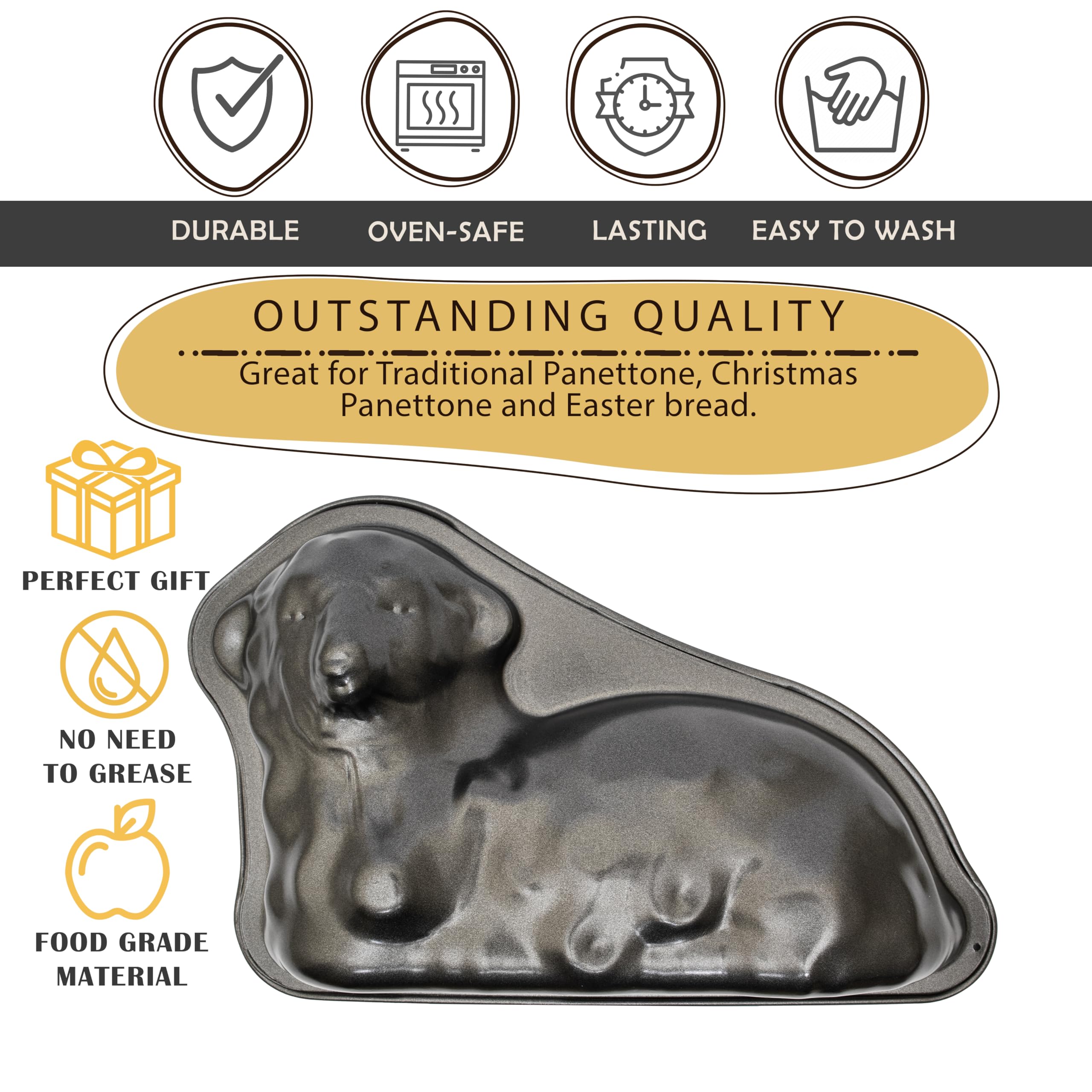 3D Easter Lamb Cake Mold - One Side 9.8