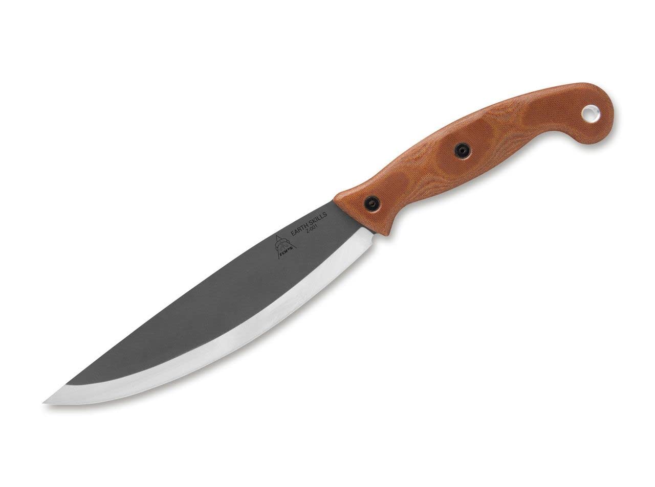 Tops Knives TPESK01 Earth Skills Knife - Outdoor Survival Knife for Camping, Hunting & Bushcraft | Durable Fixed Blade with Sheath
