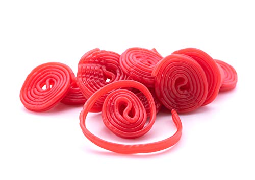Gerrit Broadway Strawberry Licorice Wheels - 4.4 LB Bulk Candy Bag - Strawberry Flavored Licorice Strips - Resealable Stand-Up Pouch for Freshness - Perfect for Parties, Holidays, Movie Nights & Office Snacks