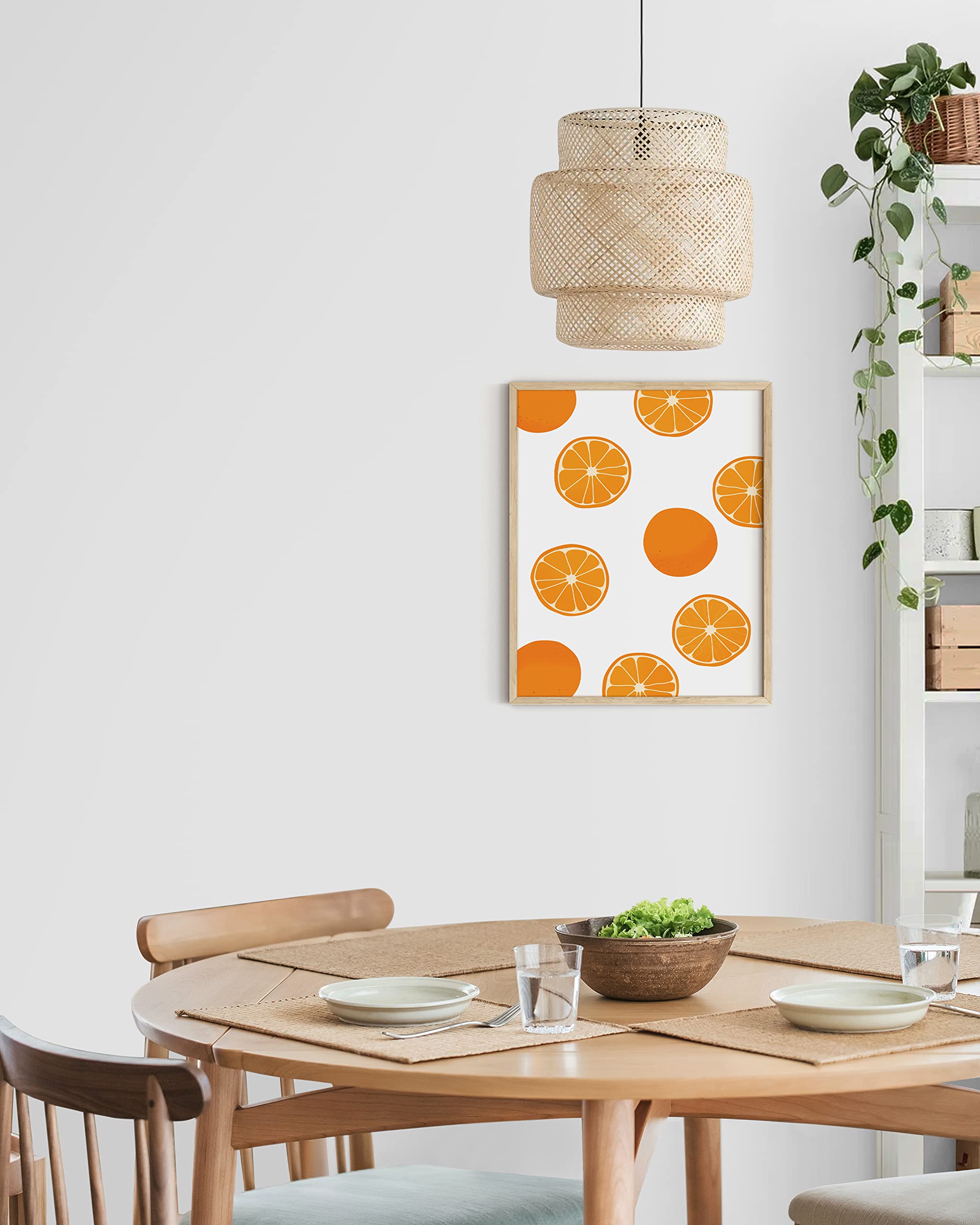 HAUS AND HUES Orange Fruit Wall Art Print - 12