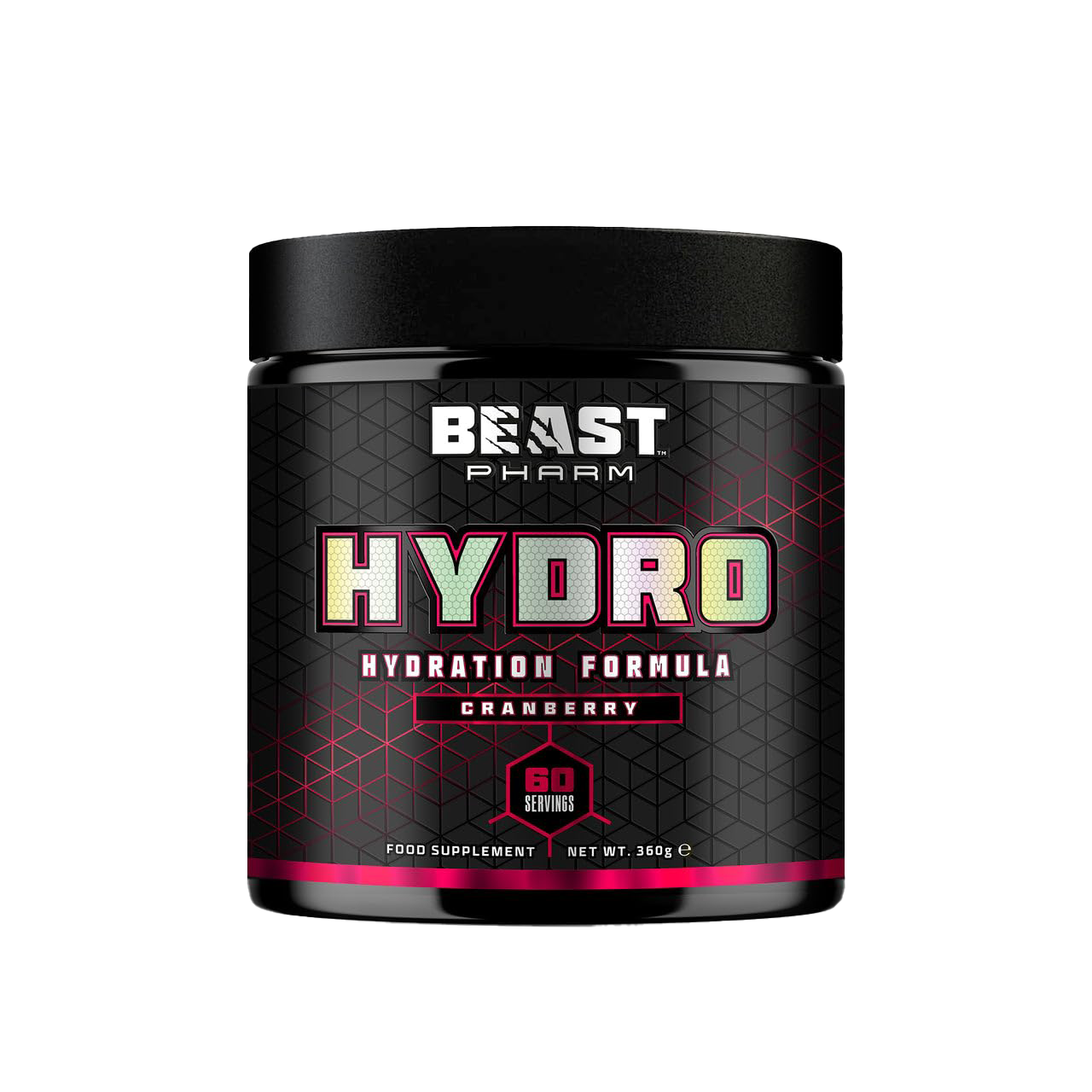 Beast Pharm Hydro 360g (Cranberry Flavor) - Premium Hydration Powder for Athletes & Fitness Enthusiasts - Post-Workout Recovery & Electrolyte Replenishment