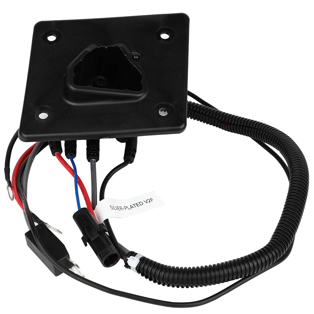 SCITOO 48V Golf Cart Charger Receptacle for EZGO RXV & TXT Models - Compatible with Delta-Q Chargers (OEM 602529) - Perfect for Golf Course Maintenance & Home Charging Stations
