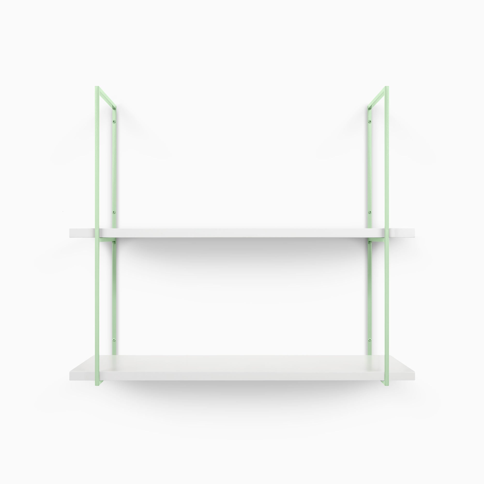 Lloyd White 2 Tiered Shelf - Modern Wooden Display Stand for Home Decor, Books & Plants | Perfect for Living Room, Bedroom or Office Organization