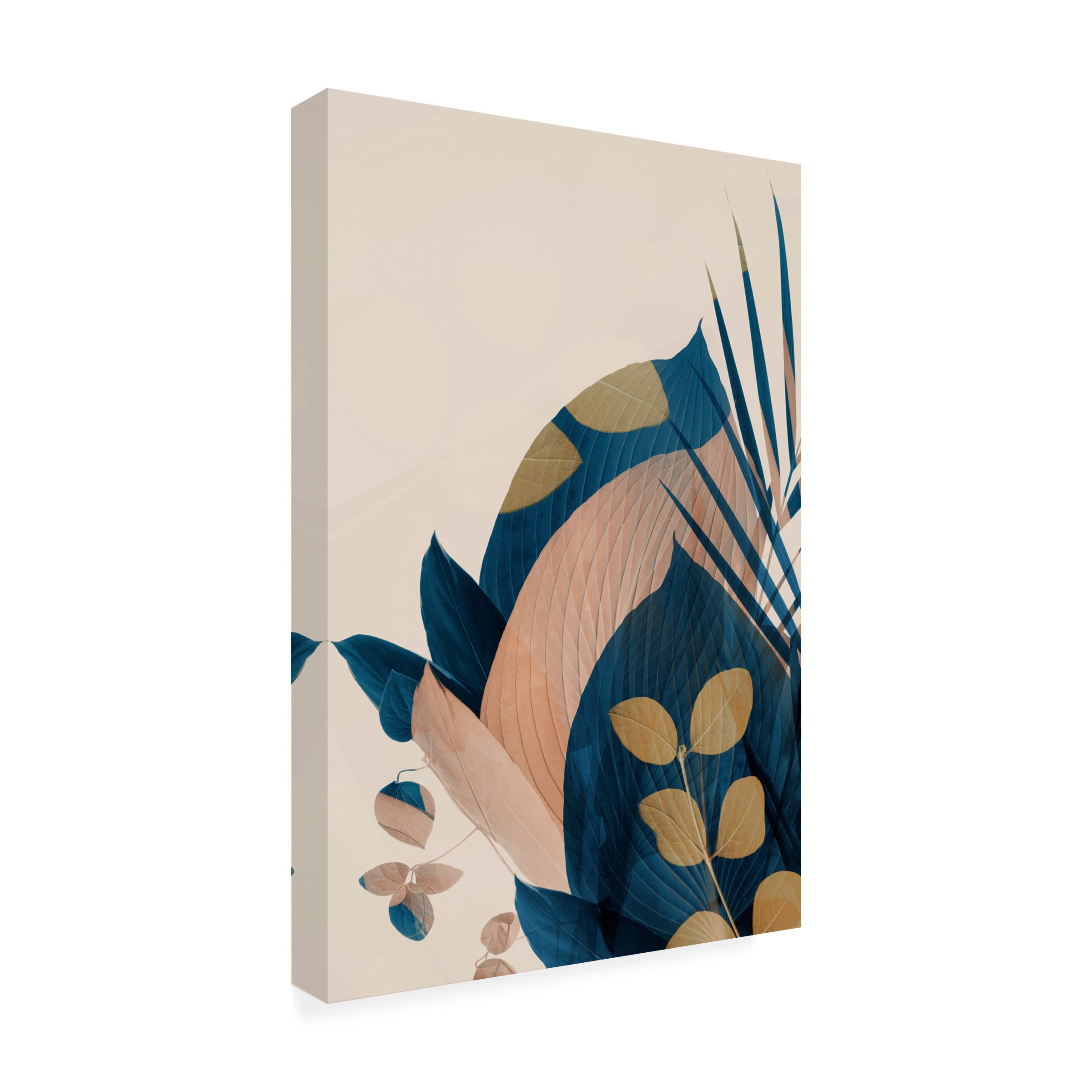 Trademark Fine Art 'Welcome to the Jungle 27' Canvas Wall Art Print by Ian Winstanley - Vibrant Jungle Landscape Painting for Living Room, Bedroom & Office Decor