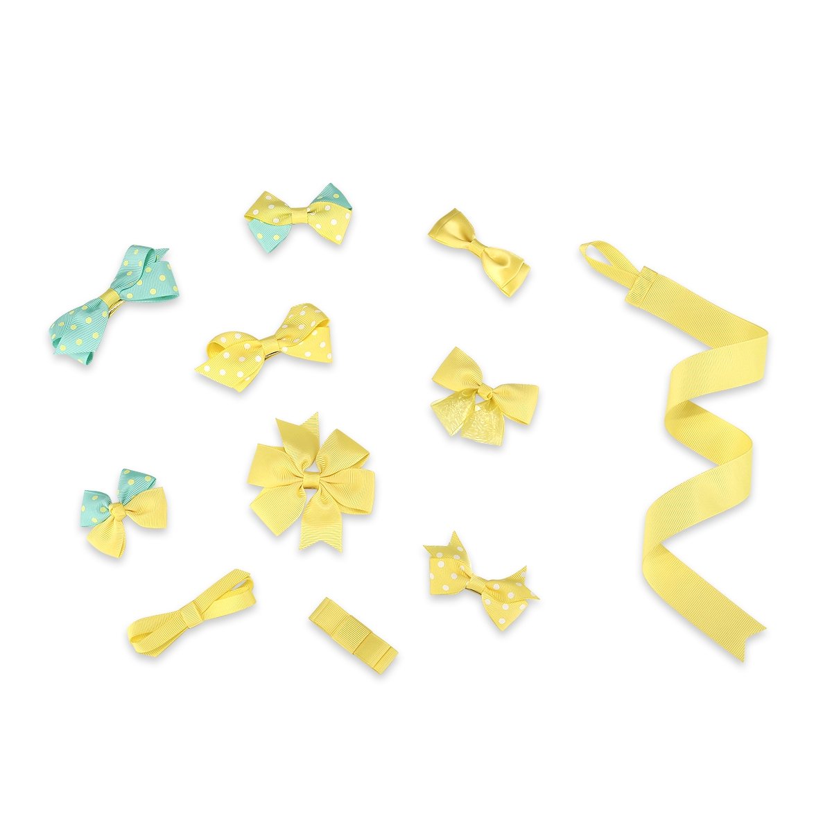Adorable Baby Girls Hair Bow Clips & Barrettes Set with Organizer Holder - Perfect for Toddler Outfits, Birthday Gifts & Photo Shoots