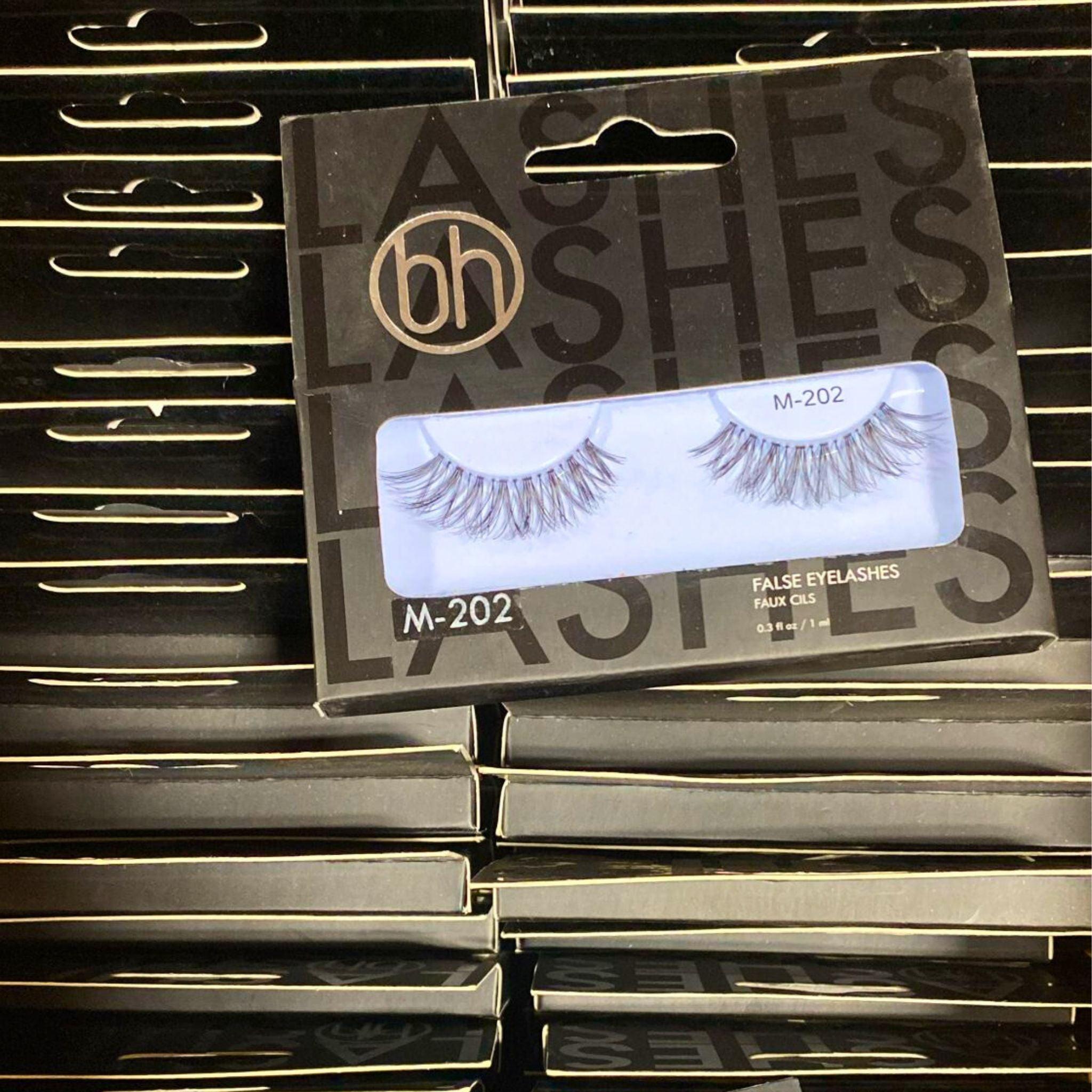 BH Cosmetics M 202 False Eyelashes - 0.3oz (50 Pairs) - Natural Look for Daily Wear, Parties & Special Occasions