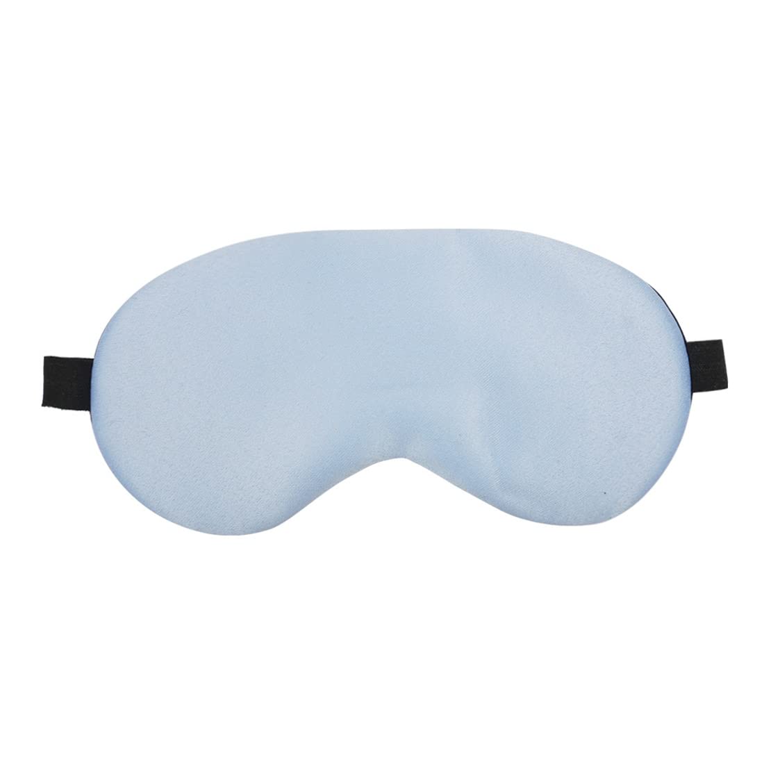 Crazyify Solid Blue Sleep Mask for Women & Girls - Soft Printed Travel Eye Mask (7.5 x 4 Inches) - Perfect for Sleeping, Relaxation, and Airplane Travel