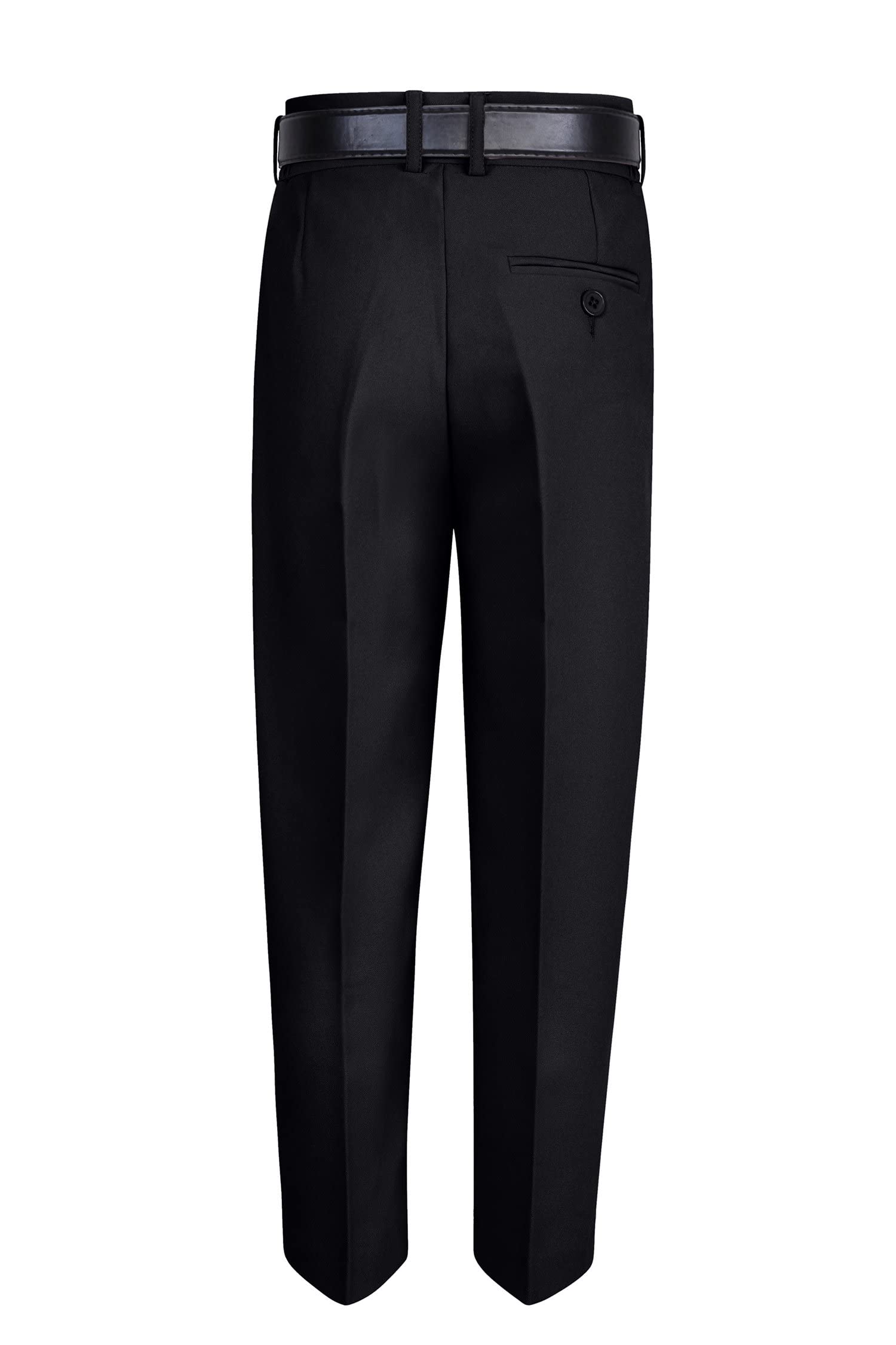 S.H. Churchill & Co. Boys' 6-Piece Formal Dress Set - Banana Yellow Dress Shirt & Black Comfort Waist Dress Pants with Tie, Bow Tie, Hanky & Belt - Size 8 - Perfect for Weddings, Church, School Photos & Special Occasions