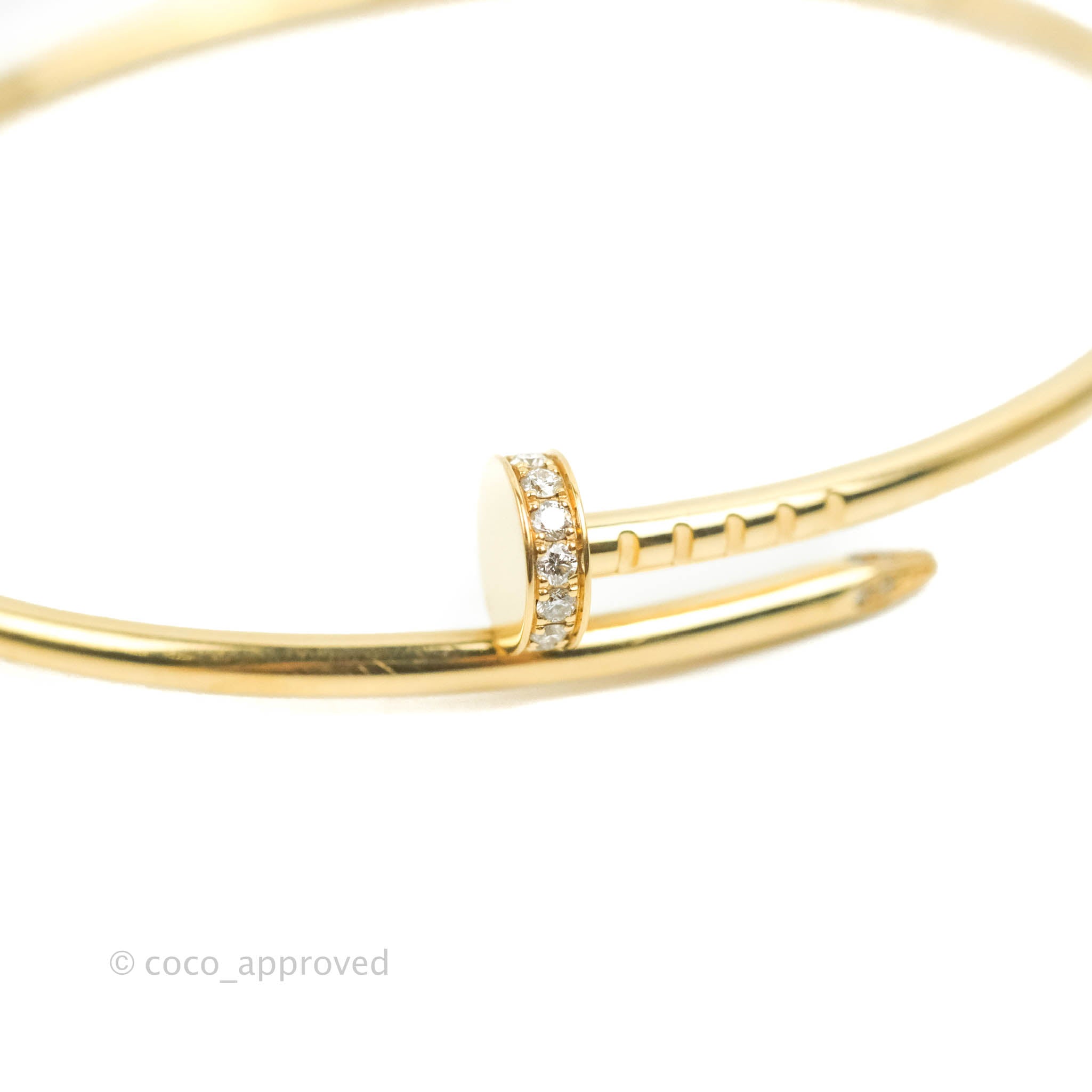 Cartier Juste Un Clou Bracelet in 18K Yellow Gold with Diamonds - Luxury Jewelry for Women, Perfect for Gifts, Parties & Special Occasions