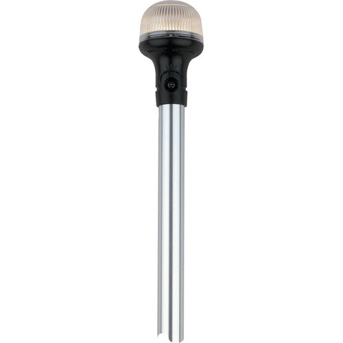 Attwood 48-Inch Articulating All-Round Pole Light - Marine Boat Deck Lighting for Nighttime Safety & Navigation