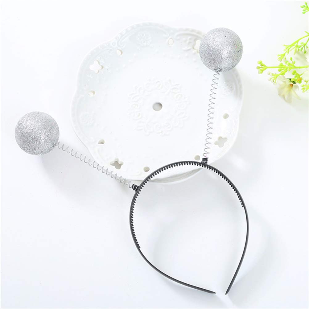 Gampu Glitter Ball Boppers - 5 Pack LED Light Up Martian Antenna Headbands for Halloween, Christmas, Alien Costume & Cosplay - Glow in The Dark Head Accessories for Kids & Adults | Perfect for Raves, Concerts, Festivals, Themed Parties & Night Events | Fun Glow Party Supplies for Dance Floors, Costume Contests & Neon Celebrations