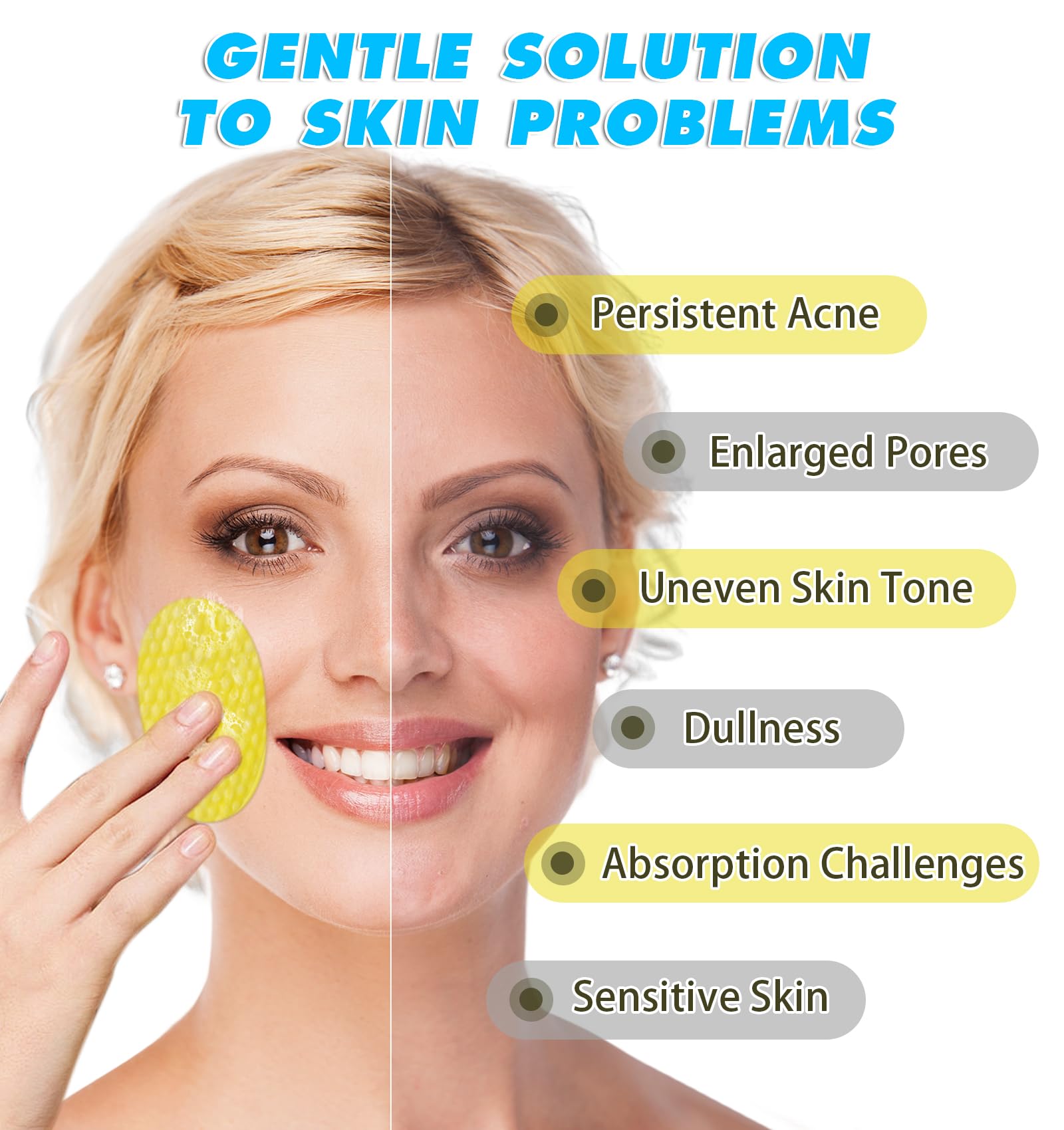 2 Pack Turmeric & Kojic Acid Cleansing Pads (120 Count) - Brightening Exfoliating Pads for Face & Body - Remove Dead Skin, Even Skin Tone, Balance Oil - Perfect for Daily Skincare & Post-Workout Refresh