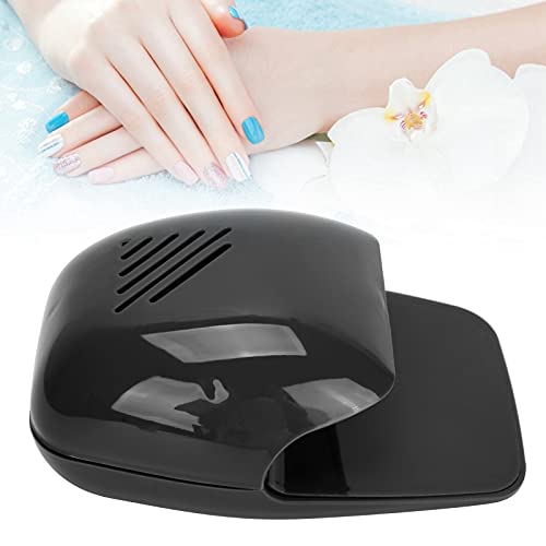 Professional Portable Nail Polish Dryer Fan - Fast Electric Nail Art Dryer for Salon, Home & Travel | Perfect for Gel Polish, Acrylic Nails & Manicures (Black)