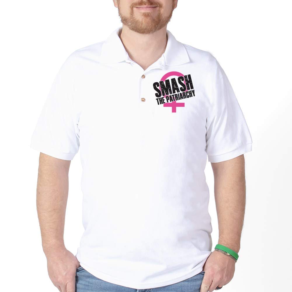 Smash The Patriarchy Golf Shirt - Women's Feminist Polo Top for Golf & Casual Wear - Perfect for Activism, Golf Outings & Everyday Empowerment