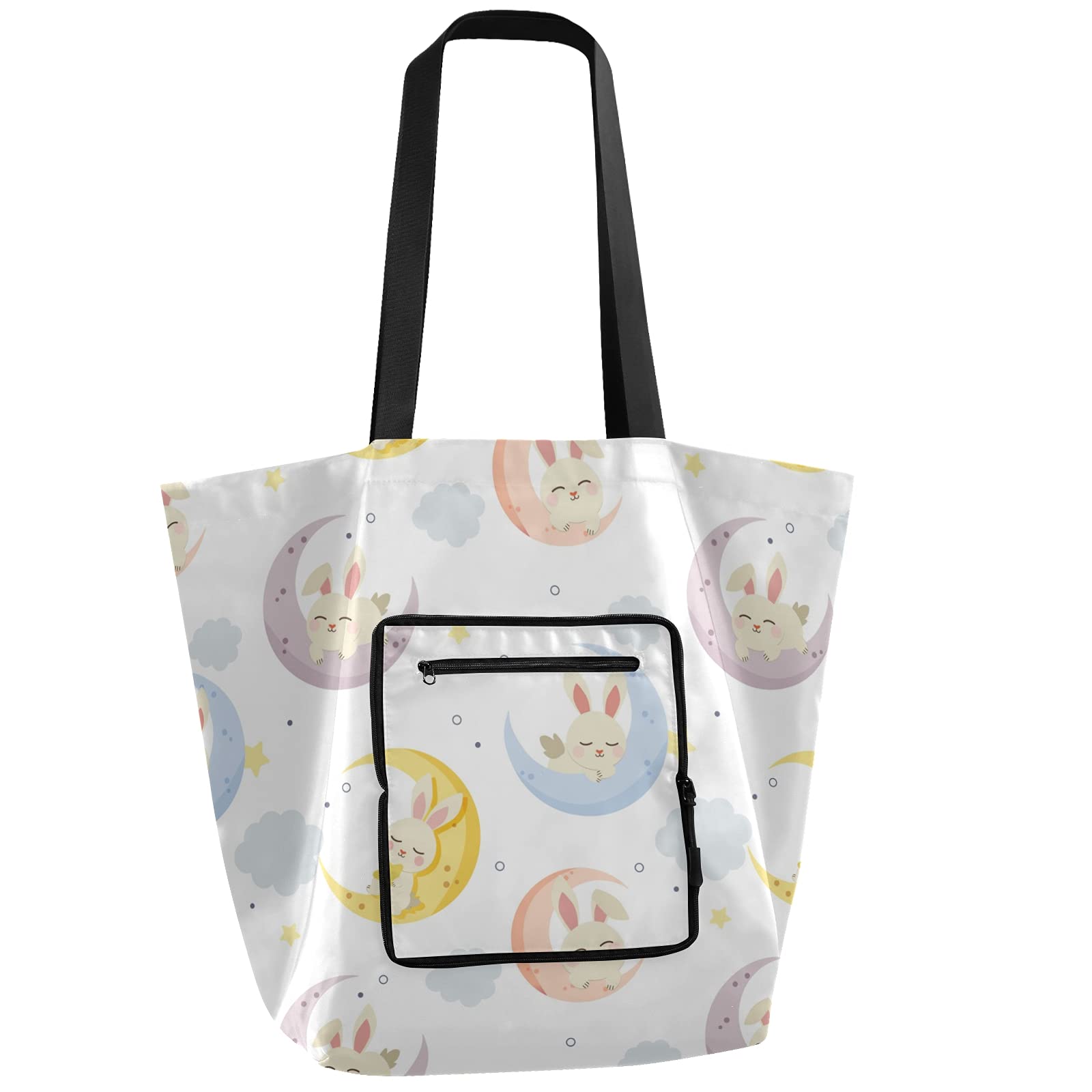 Eyanle Foldable Waterproof Tote Bag for Women - Reusable Grocery Shopping Beach Bag for Travel, Work & Daily Use | Lightweight & Durable Handbag for Outdoors, Commuting & Errands
