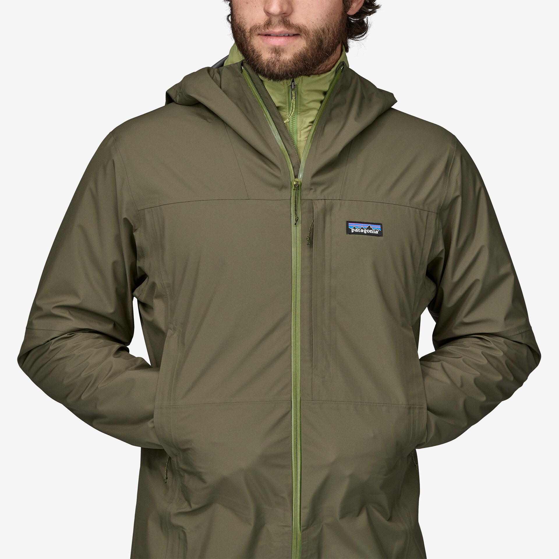 Boulder Fork Men's Waterproof Rain Jacket - Lightweight Windproof Outdoor Jacket for Hiking, Camping & Travel