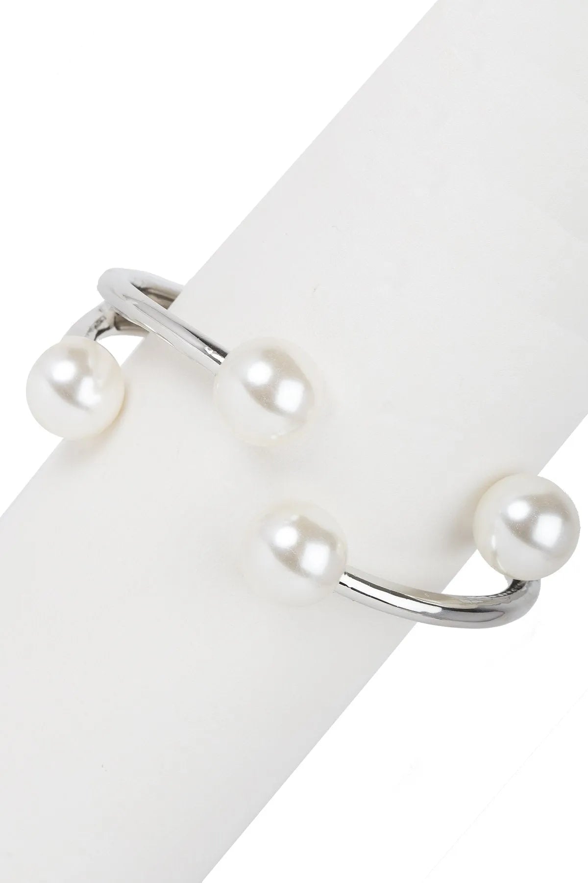 Elegant Hinged Pearl Cuff Bracelet for Women - Luxury Adjustable Pearl Jewelry Gift for Wedding, Party & Special Occasions