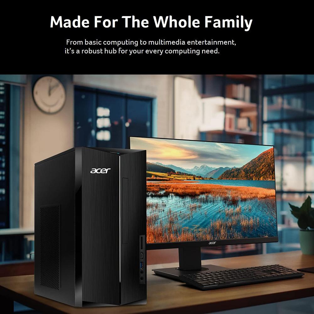 Acer Aspire TC 1780 UR12 Desktop Computer - Intel Core i5, 12GB RAM, 512GB SSD, Windows 11 | Home Office, Gaming & Productivity Workstation