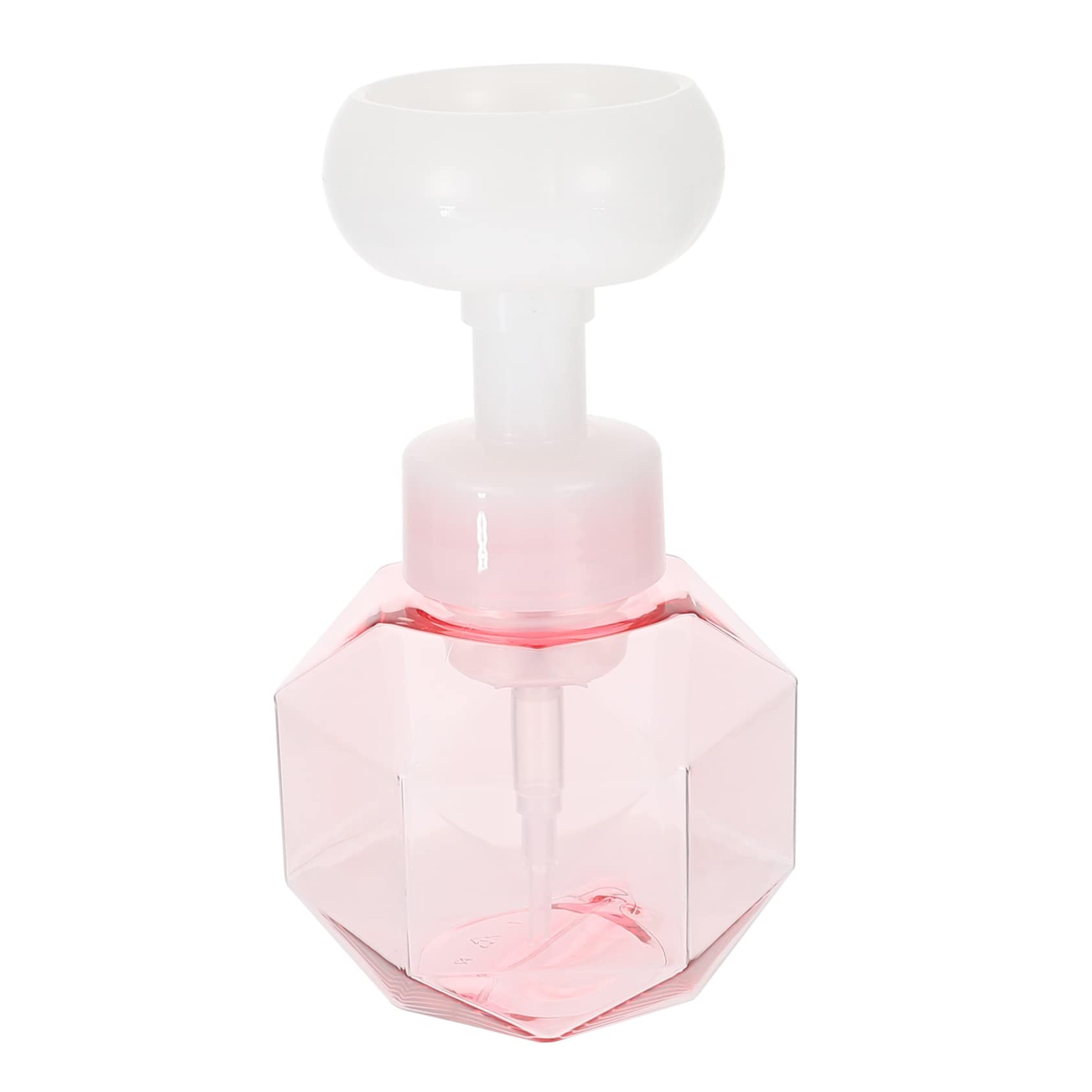 Pink Bubble Foaming Soap Dispenser - Compact & Stylish Hand Soap Bubbler Tool for Bathroom, Kitchen & Kids' Playtime