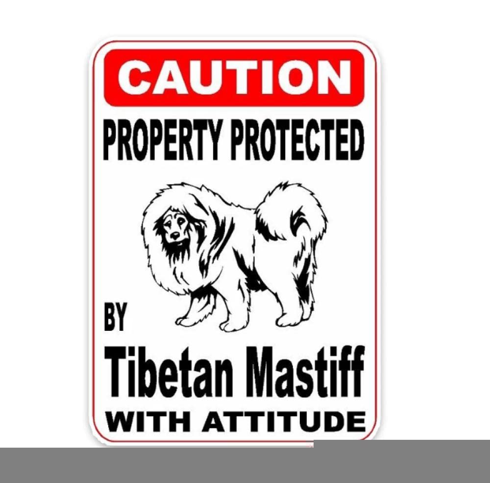 Funny Tibetan Mastiff Dog Car Stickers - 13Cm Vinyl Decals for Car Window & Body - Durable PVC Protection Decoration - Perfect for SUV, Truck & Vehicle Personalization