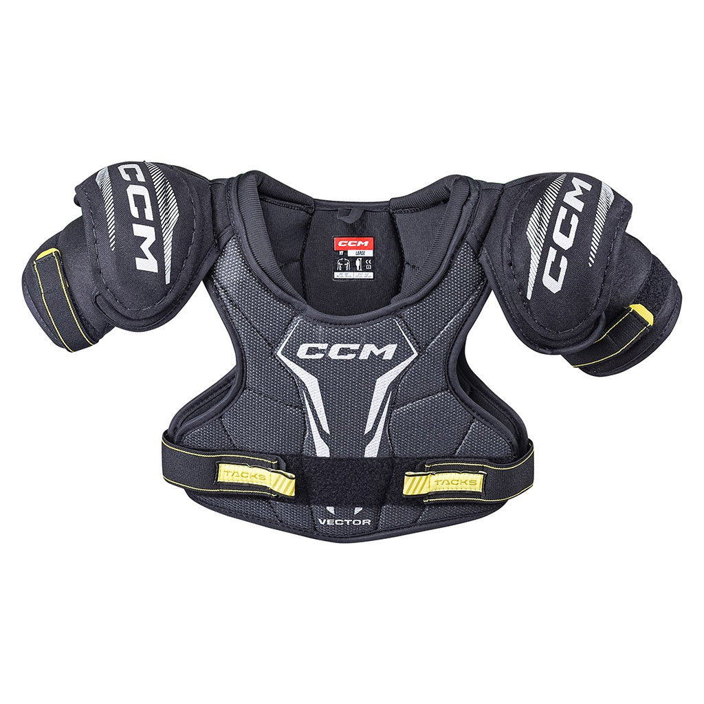 CCM Tacks Vector 2022 Youth Ice Hockey Shoulder Pads - Protective Gear for Young Hockey Players - Perfect for Practice & Games