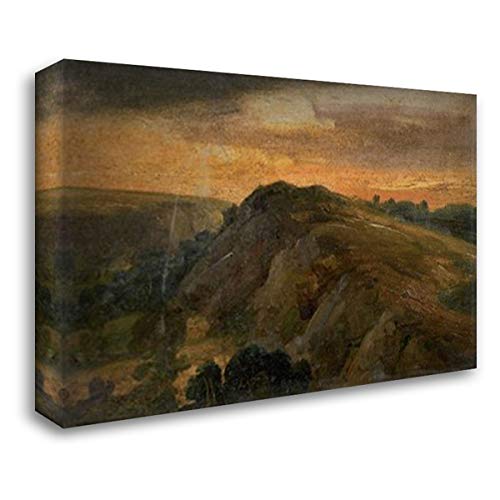Theodore Rousseau Saint Flour Landscape 24x18 Gallery Wrapped Canvas Art Print - Perfect for Living Room, Bedroom & Office Wall Decor