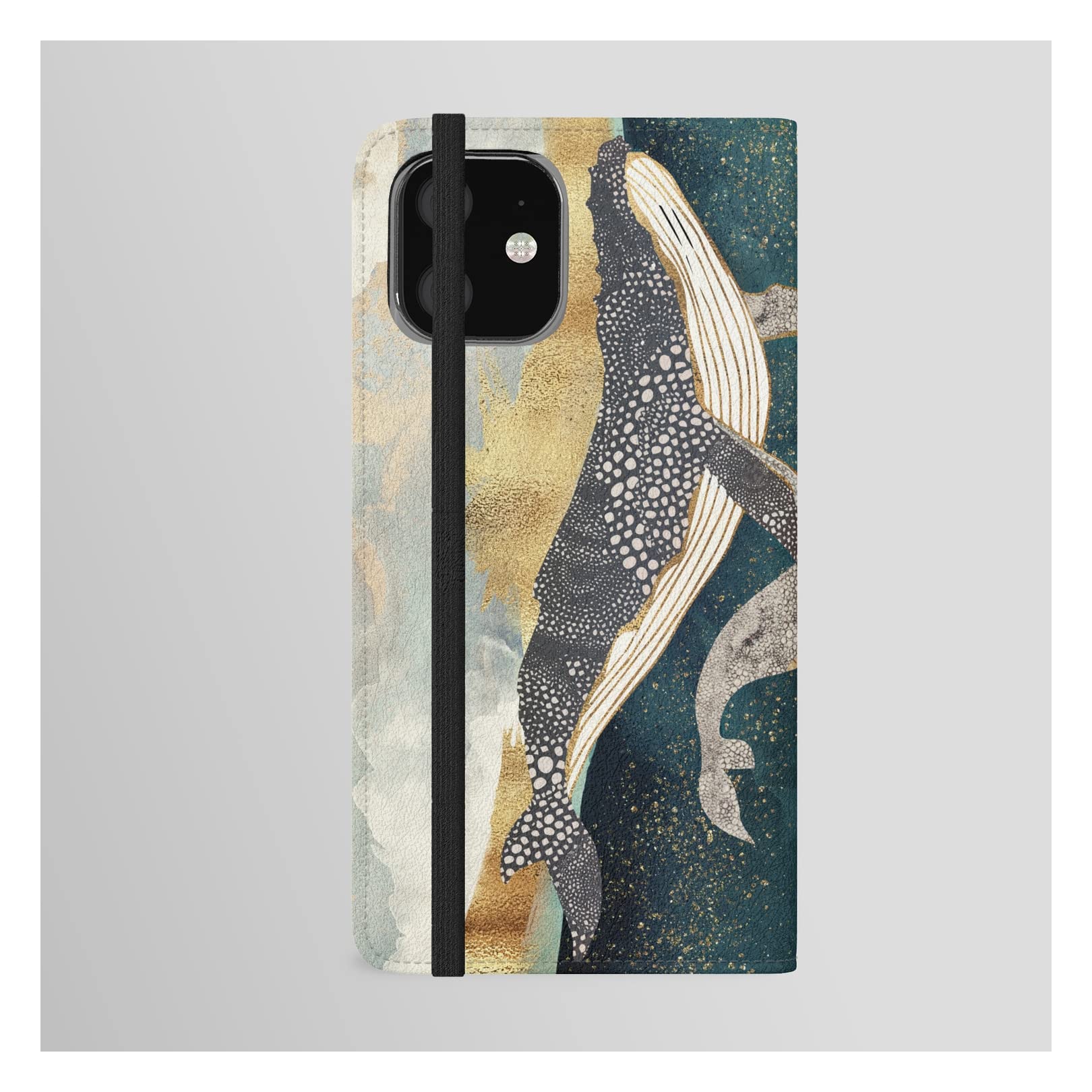 Spacefrogdesigns Bond II iPhone 12 Mini Wallet Phone Case | RFID Blocking Slim Protective Cover with Card Holder - Perfect for Everyday Use, Travel & Commuting