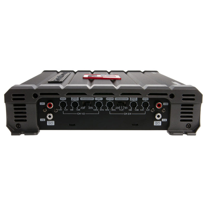 Power Acoustik CB4 1200W Peak (600W RMS) 4-Channel Car Amplifier - Class A/B, 2 Ohm Stable - Perfect for Car Audio Systems & Bass Boost