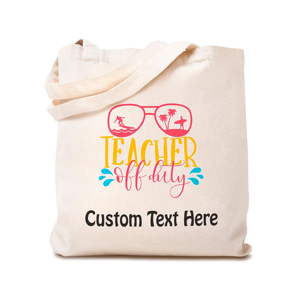 Eco-Friendly Canvas Tote Bag - Reusable Shopping Bag for Women, Teachers, Beach & School - Durable Cotton Carryall for Groceries, Work & Everyday Use