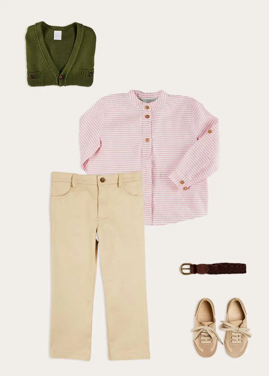 Stylish Hertford Striped Shirt for Boys - Trendy Casual Wear for School, Playdates & Family Outings