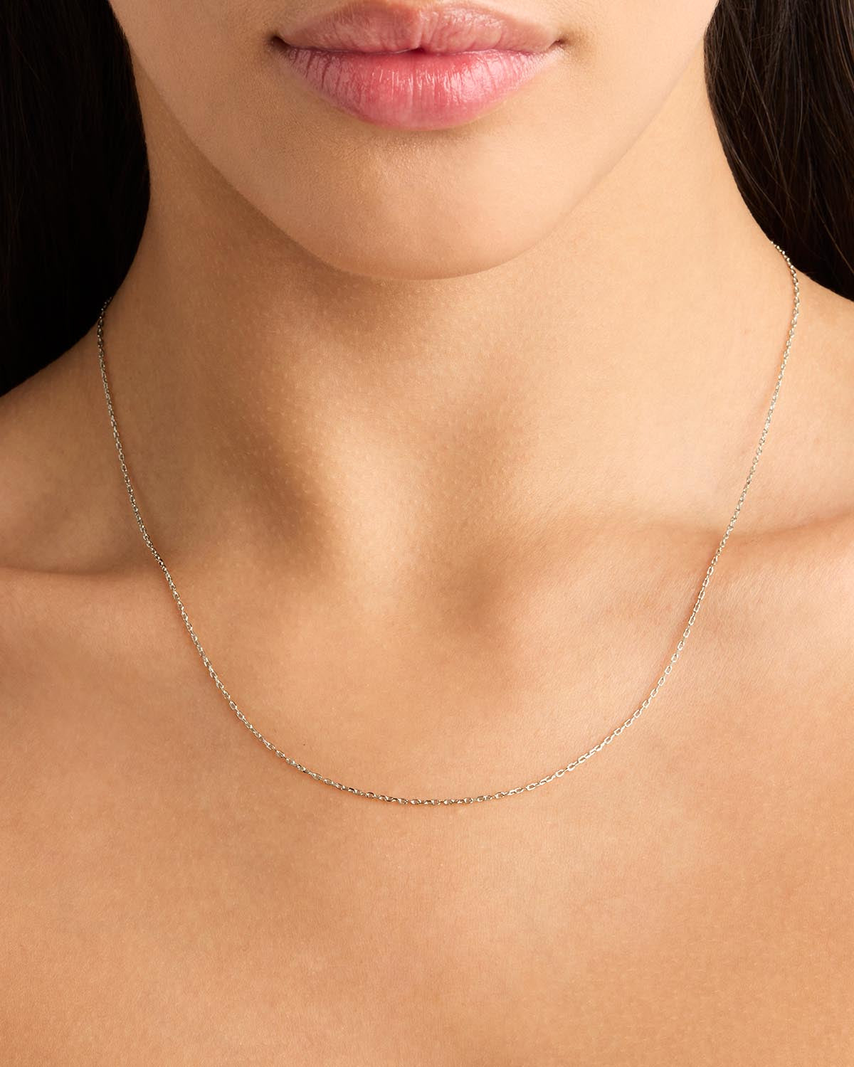 14K Solid White Gold 18