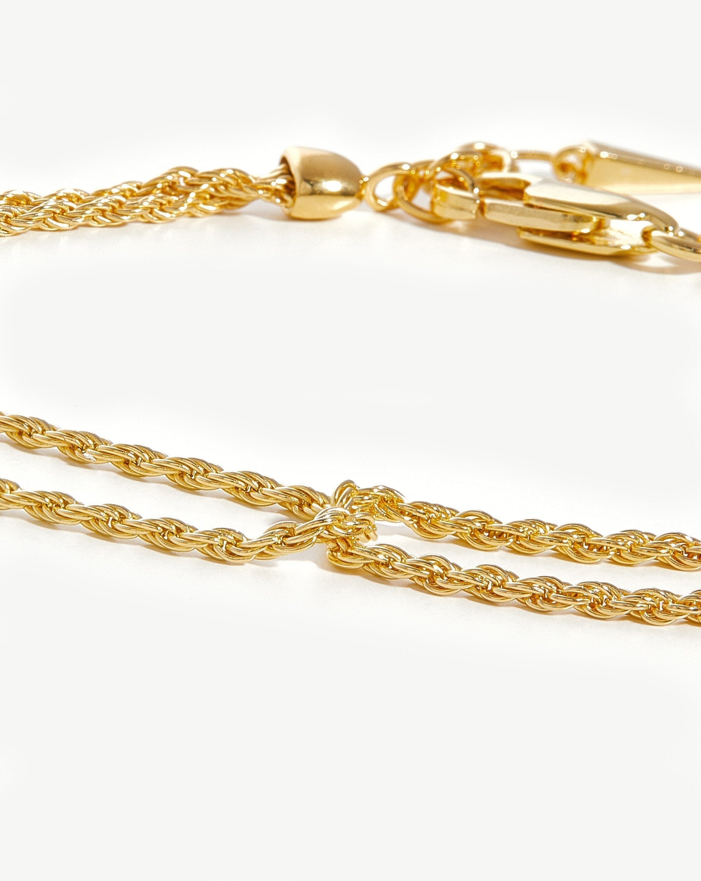 Double Rope Bracelet for Men & Women - Adjustable Stainless Steel Friendship Bracelet - Perfect for Couples, Gifts & Everyday Wear
