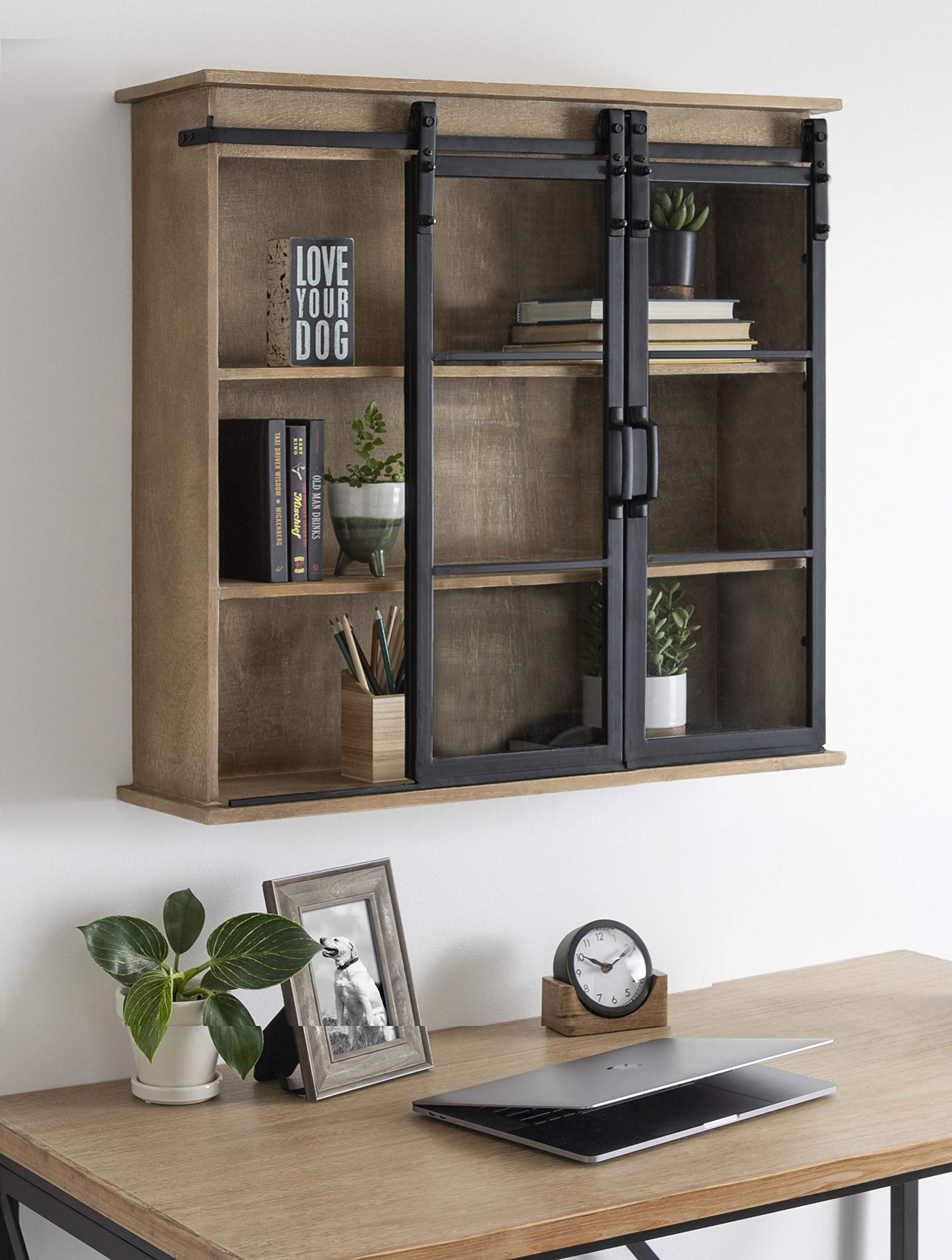 Kate & Laurel Barnhardt Rustic Brown Wooden Wall Cabinet - 30