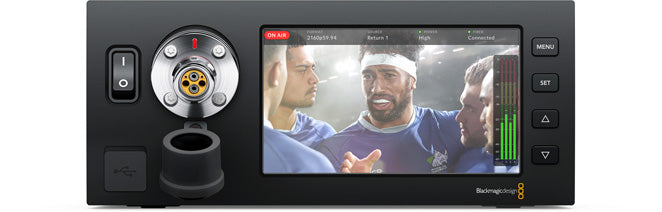 Blackmagic Studio Fiber Converter - Professional 4K Video & Audio Signal Converter for Live Streaming, Broadcast, and Studio Production