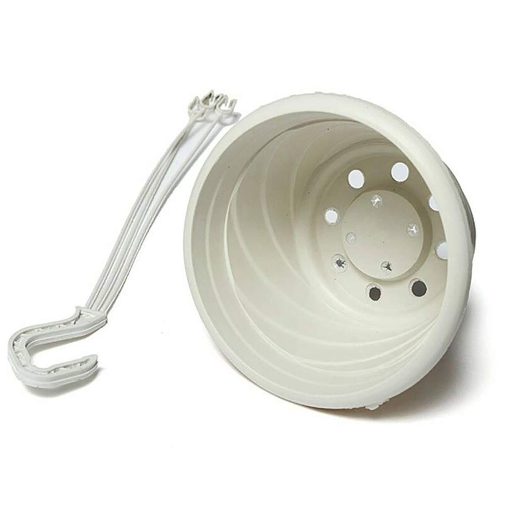 MG554zy0 Hanging Flower Pot Basket - Rustproof Balcony Hook Planter Holder for Home & Garden | Perfect for Indoor Plants, Outdoor Decor, and Vertical Gardening