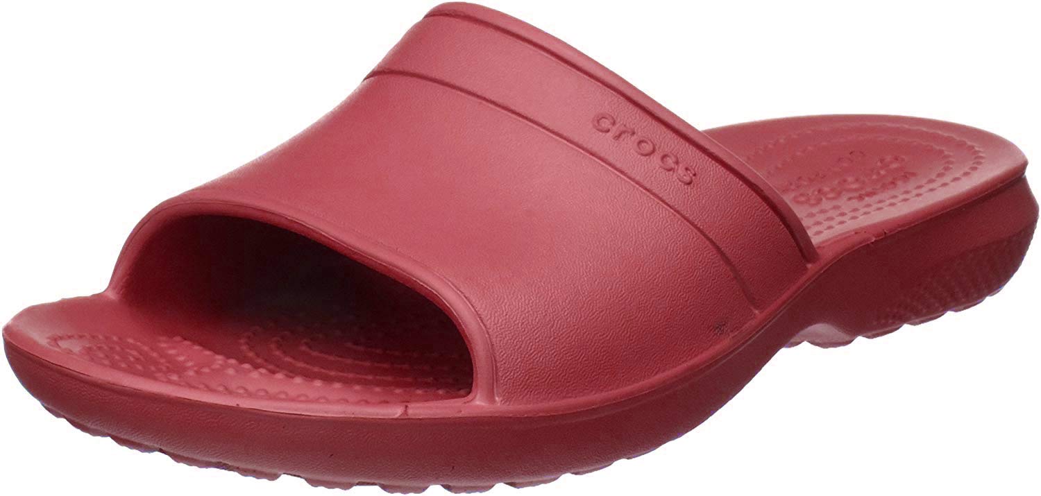 Crocs Classic Slide Sandals for Men & Women - Comfortable Lightweight Slip-On Sandals for Beach, Pool, and Casual Wear