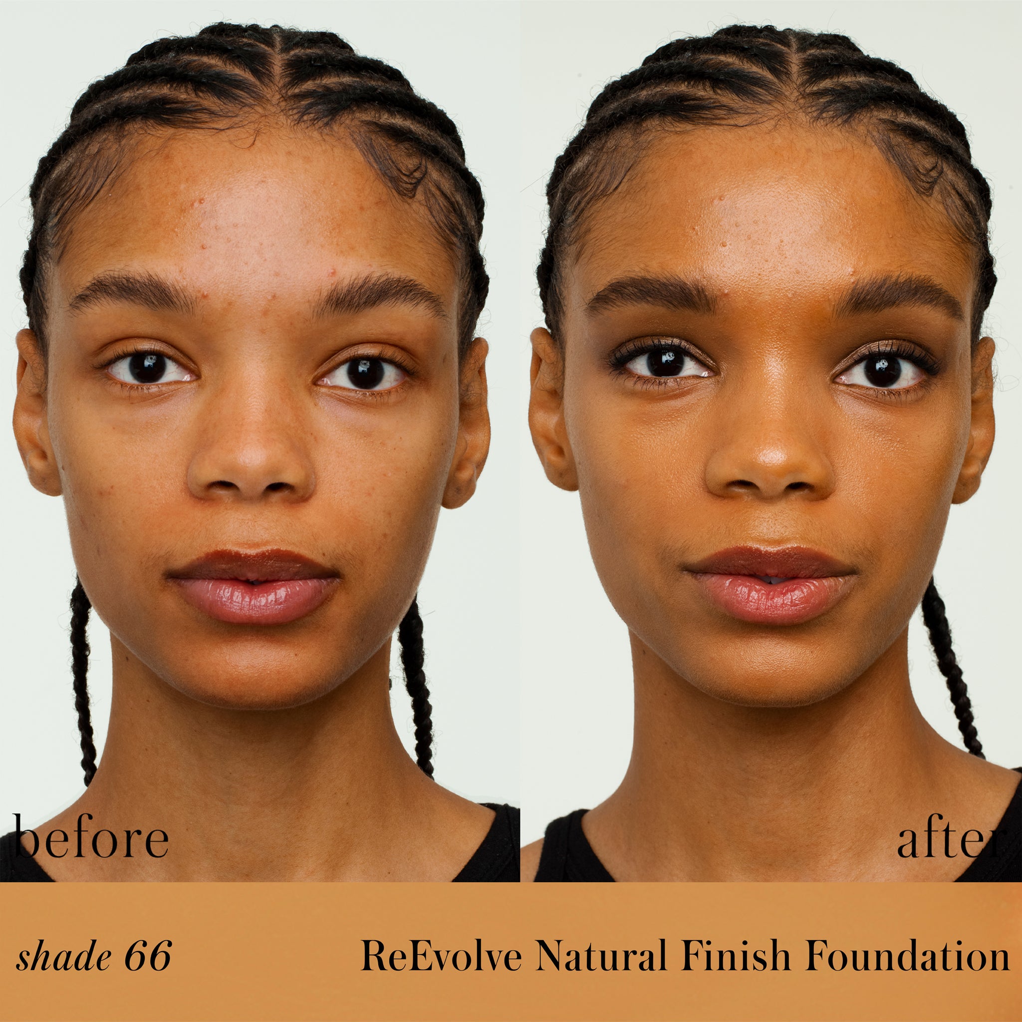 ReEvolve Natural Finish Foundation Refill - Vegan, Cruelty-Free Makeup for Flawless Coverage | Perfect for Everyday Wear & Special Occasions