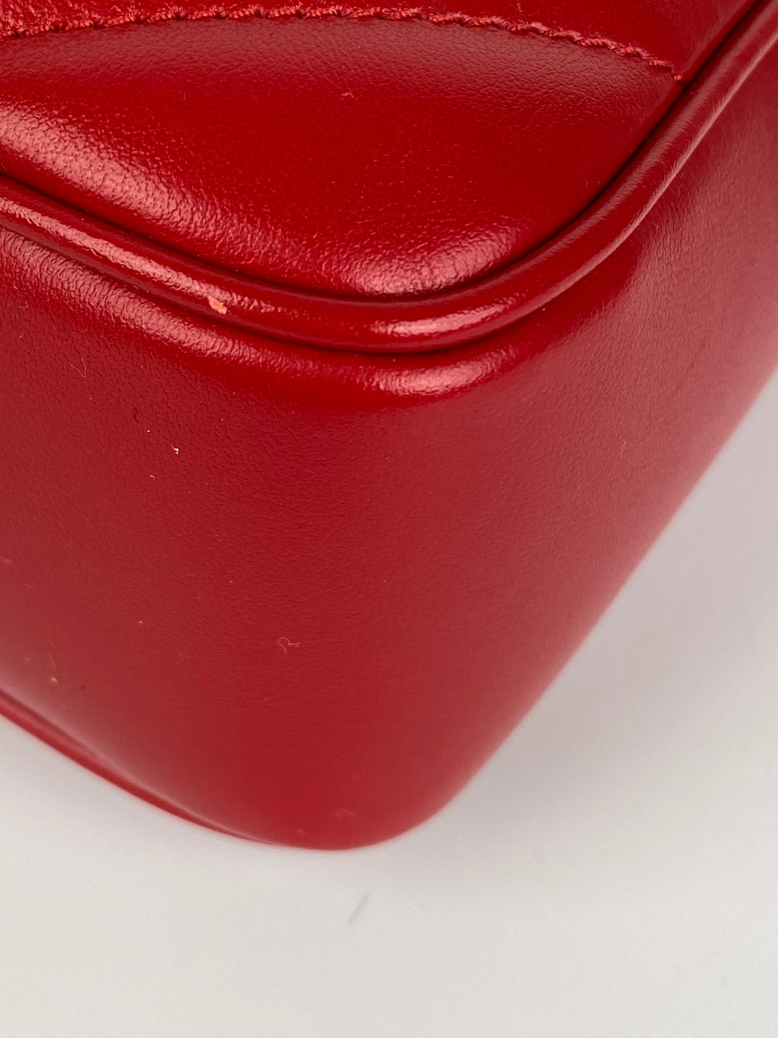 Saint Laurent Red Lou Camera Bag - Luxury Crossbody Bag for Women | Perfect for Parties, Travel & Everyday Use
