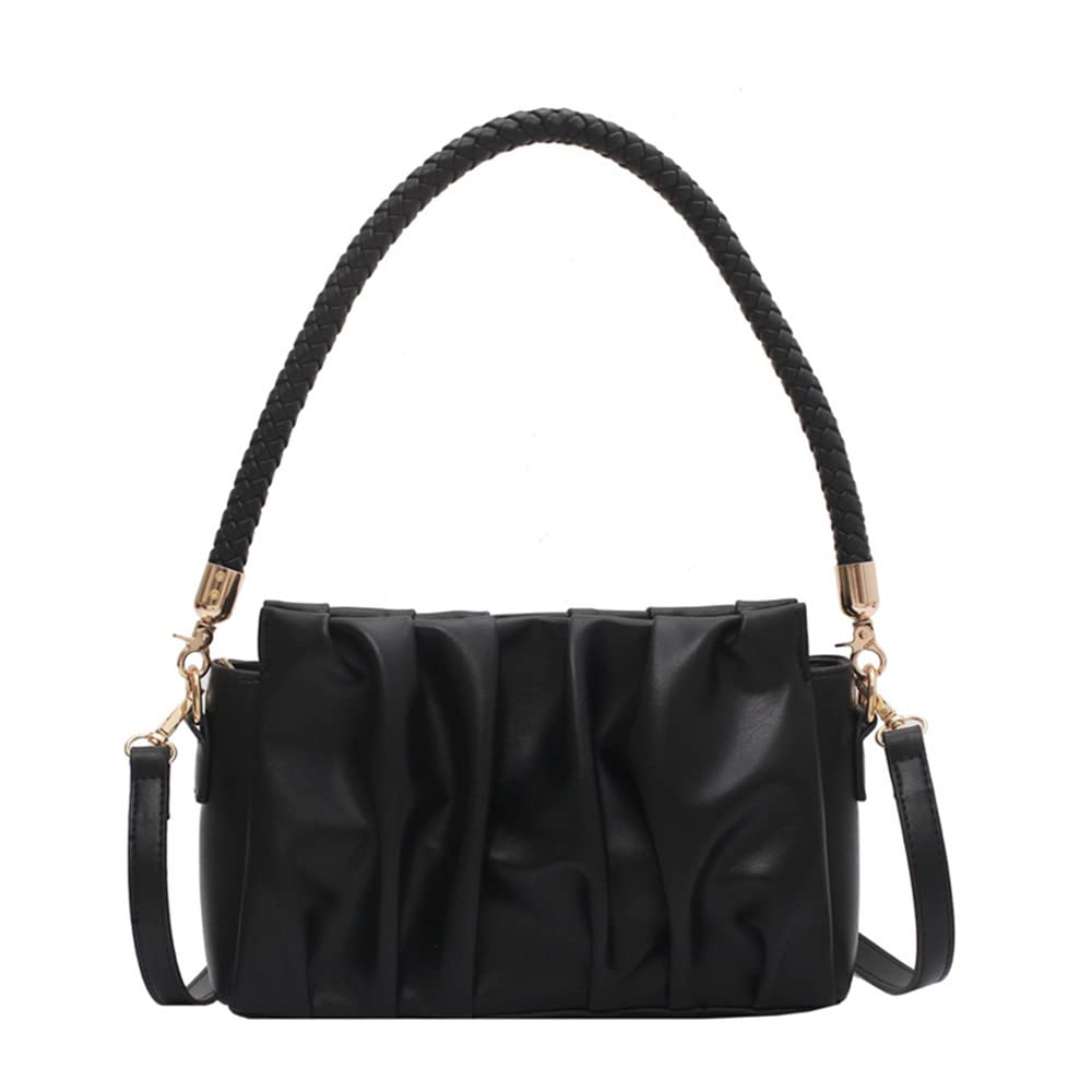 2 in 1 Women's Leather Crossbody Purse & Shoulder Bag - Stylish Cloud Shape Handbag for Everyday Use | Perfect for Work, Travel and Casual Outings