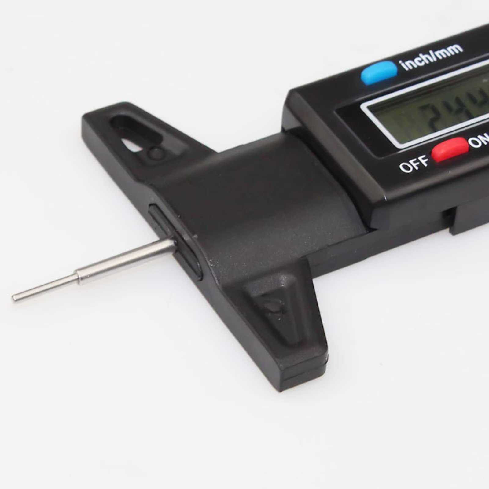 Digital Tire Tread Depth Gauge - LCD Display with Inch/MM Conversion | Accurate Tire Wear Checker for Cars, Motorcycles, Trucks, Vans & SUVs (Blue) | Perfect for DIY Auto Maintenance & Fleet Safety Inspections