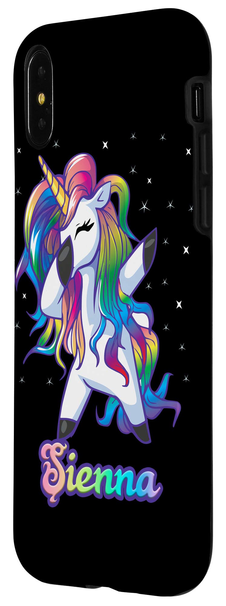 Custom Unicorn Dabbing iPhone X/XS Phone Case - Personalized Protective Cover for Women & Girls | Trendy Gift for Birthday, Party & Everyday Use