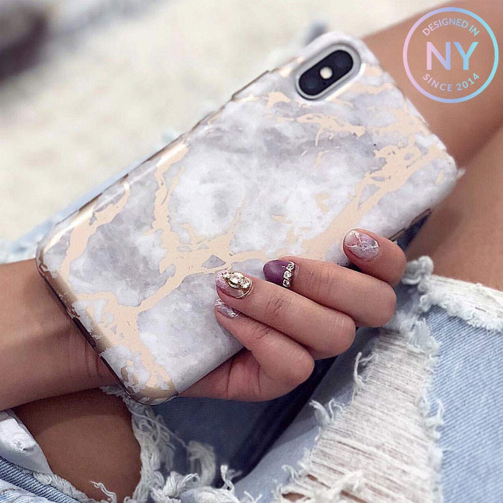 VELVET CAVIAR Samsung Galaxy S8 Case for Women - Cute Protective Phone Cover with White Marble & Rose Gold Design | Perfect Gift for Her, Everyday Use & Fashion Accessory