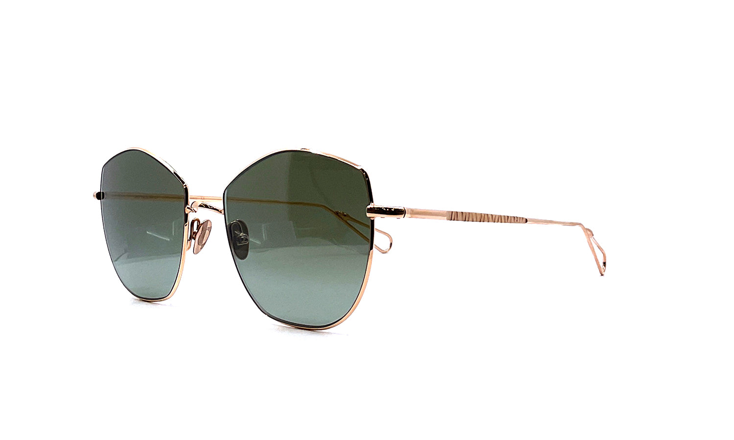 Ahlem La Seine Sun (Peony Gold) Sunglasses - Luxury Designer Shades for Women - Perfect for Beach, Driving & Outdoor Activities