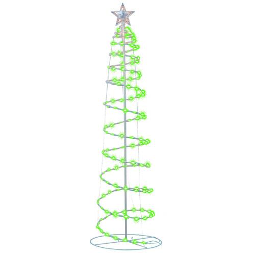 6 Ft Pre-Lit Spiral Christmas Tree with Warm White LED Lights - Perfect for Indoor Holiday Decor, Living Room, and Office Festive Display