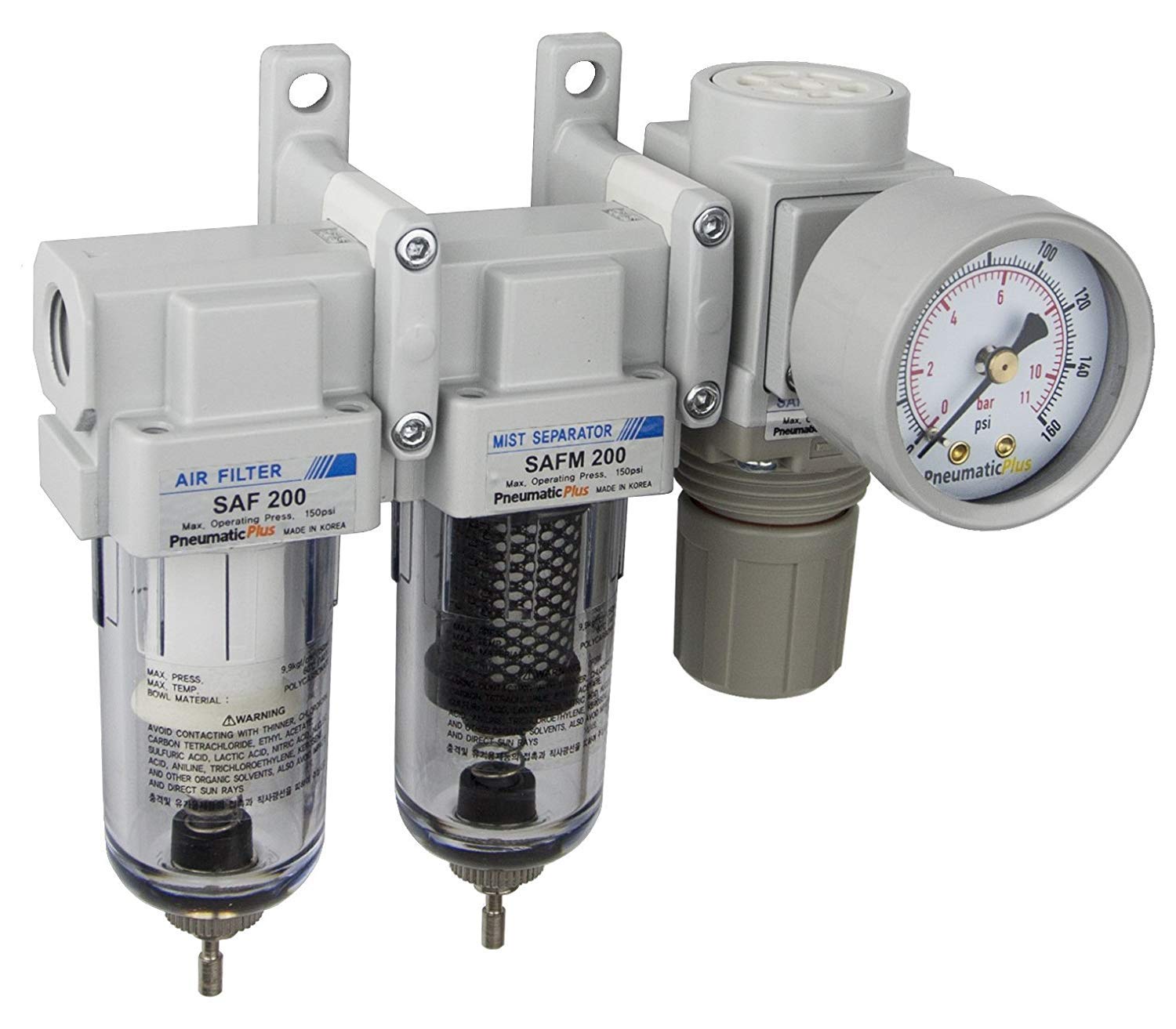 PneumaticPlus SAU230-N02G 3-Stage Air Drying System with 1/4