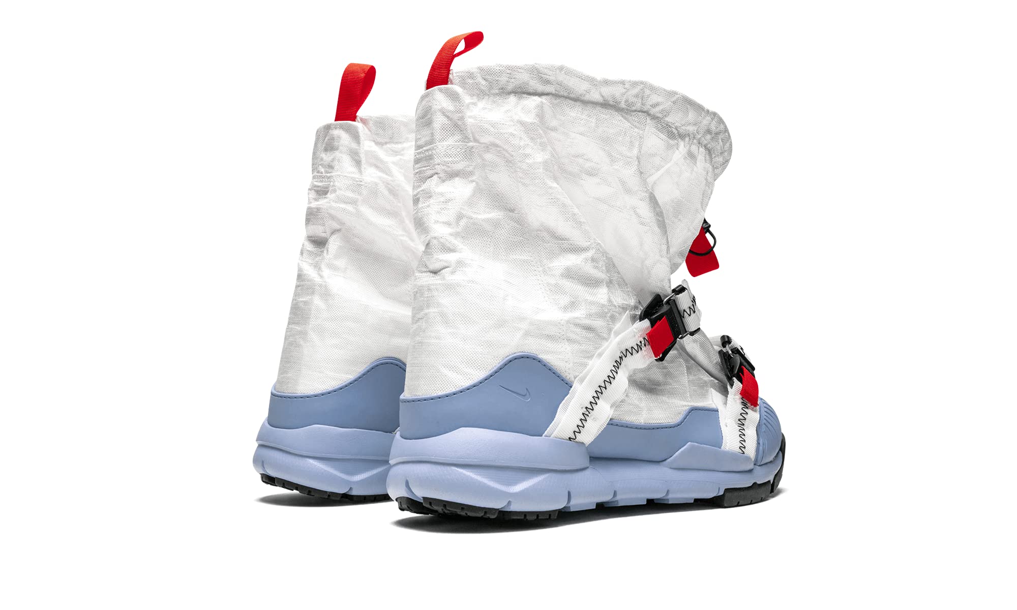 Nike Mars Yard Overshoe Men's Sneakers - Tom Sachs Collaboration White/Cobalt-Red Nylon Shoes for Running, Hiking & Streetwear Fashion