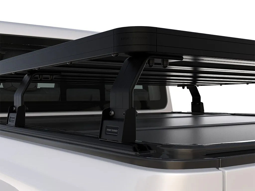 Jeep Gladiator JT Front Runner Outfitters Fold Top Slimline II Truck Bed Rack - Heavy Duty Roof Rack System for Off-Road Camping & Overlanding Adventures